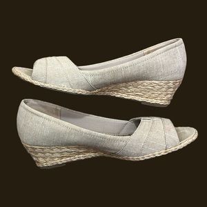 Coach and Four Nude Wedges